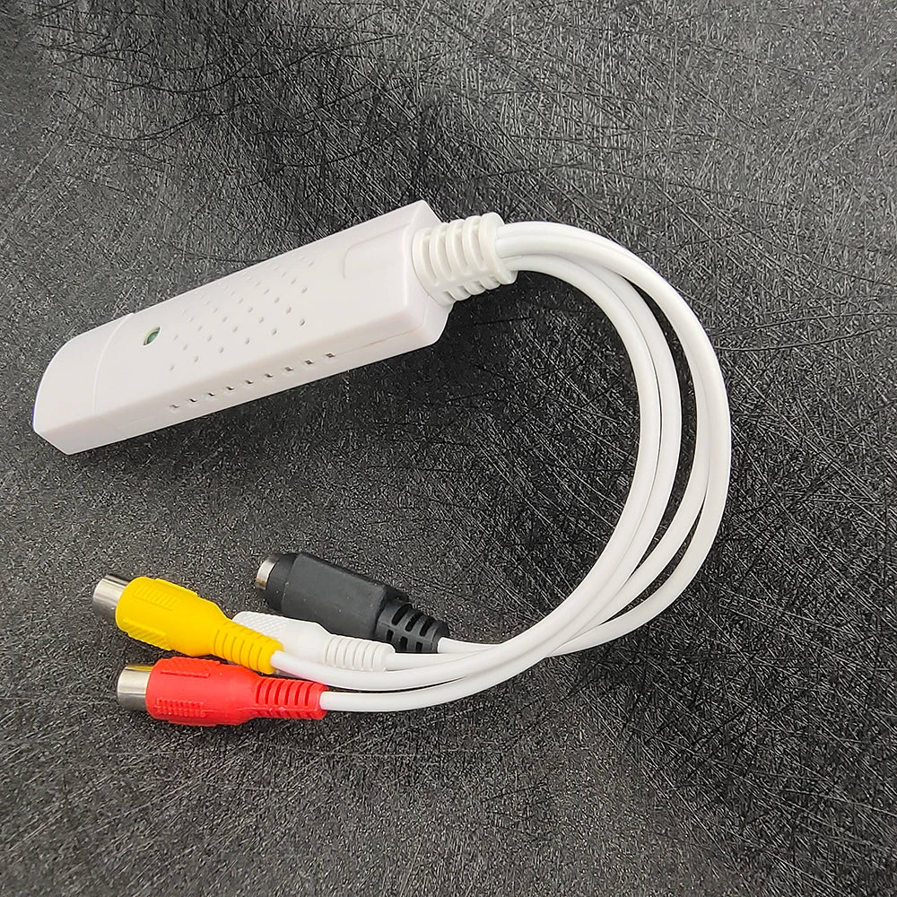 USB Video Capture Device USB 2.0 to RCA Cable Adapter for Video TV DVD VHS DVR Capture Adapter Support for Win10 Zpaxo