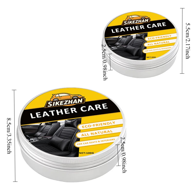 Auto Car Interior Cleaner Cream Natural Odorless Leather Conditioner Balm Universal for All Colors Protect Nourish Car Seats Zpaxo