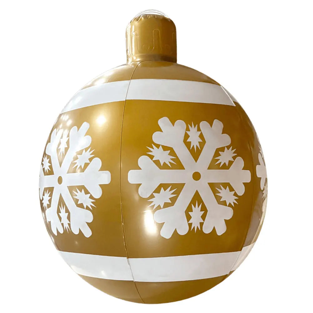 23 6 Inflatable Christmas Balls Lights Outdoor Decorations PVC Giant