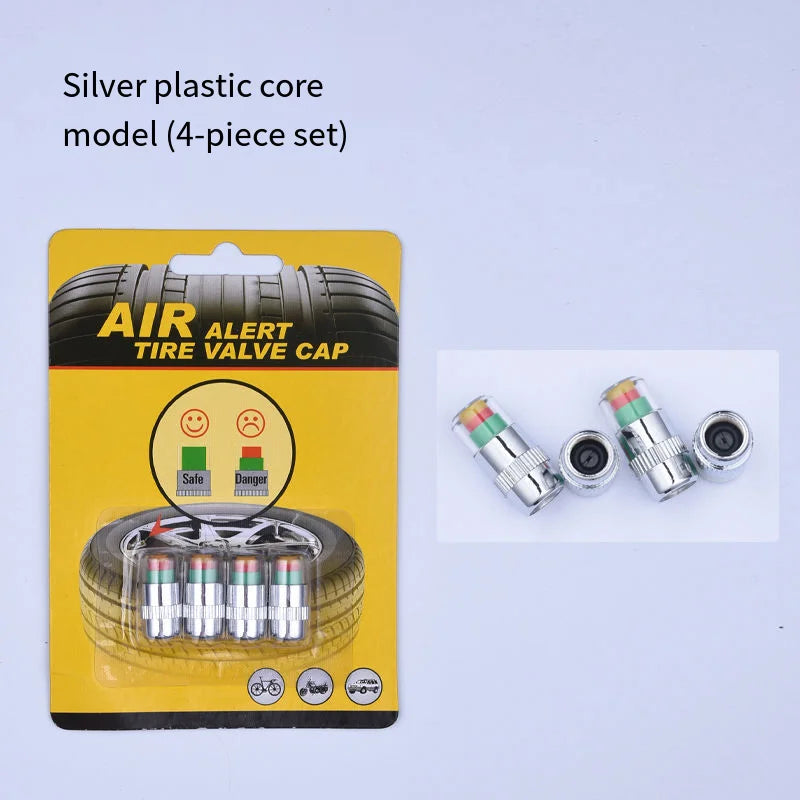 External Tire Pressure Monitor Warning Cap Anti-theft Vacuum Valve