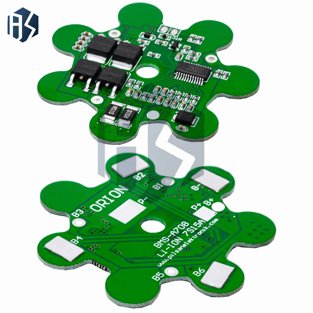 25 9V 7S 15A Balanced BMS PCM Lithium Battery Protection Board 24V Zpaxo