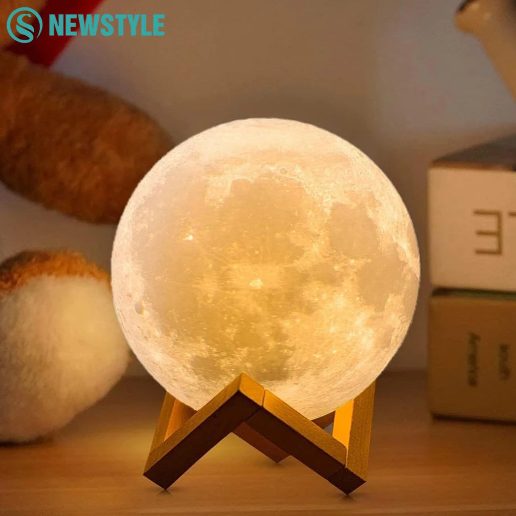 16 Colors LED Night Light For Kids 3D Printing Moon Light Remote Touch Control Moon Lamp For Kid Friend Birthday Gift Zpaxo