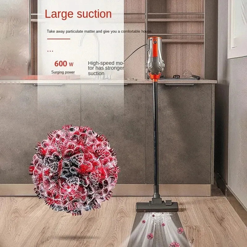 600W Corded Vacuum Cleaner Household Handheld Multifunction 2-in-1 Strong Suction Vacuum Cleaner 16KPa Dust Collector Aspirator Zpaxo