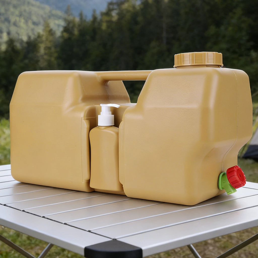 No Leakage Camping Bucket W Spigot Hand Sanitizer Bottle Water