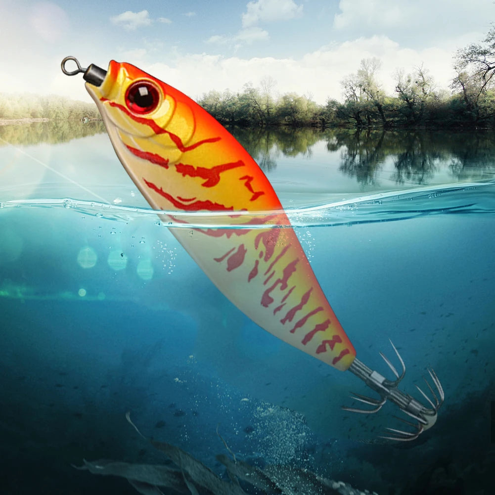 Squid Jig Artificial Bait Sea Fishing Lure Hard Webfoot Octopus EGI