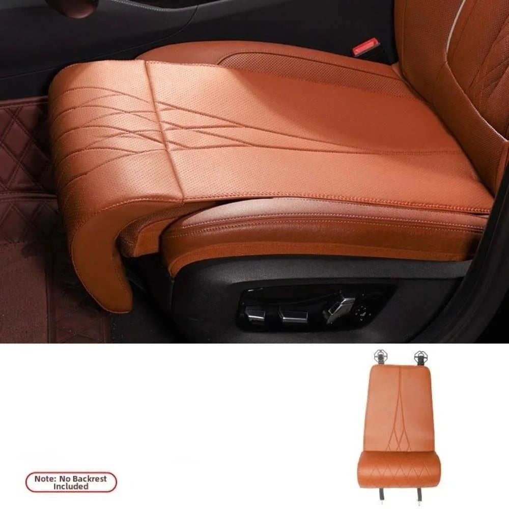Universal Car Seat Leg Support Extension Leather Thickened Auto Zpaxo Orange