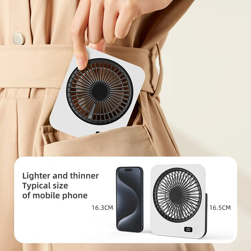 Ultra Thin Silent USB Desk Fan Powerful Portable Mini Low Noise Zpaxo