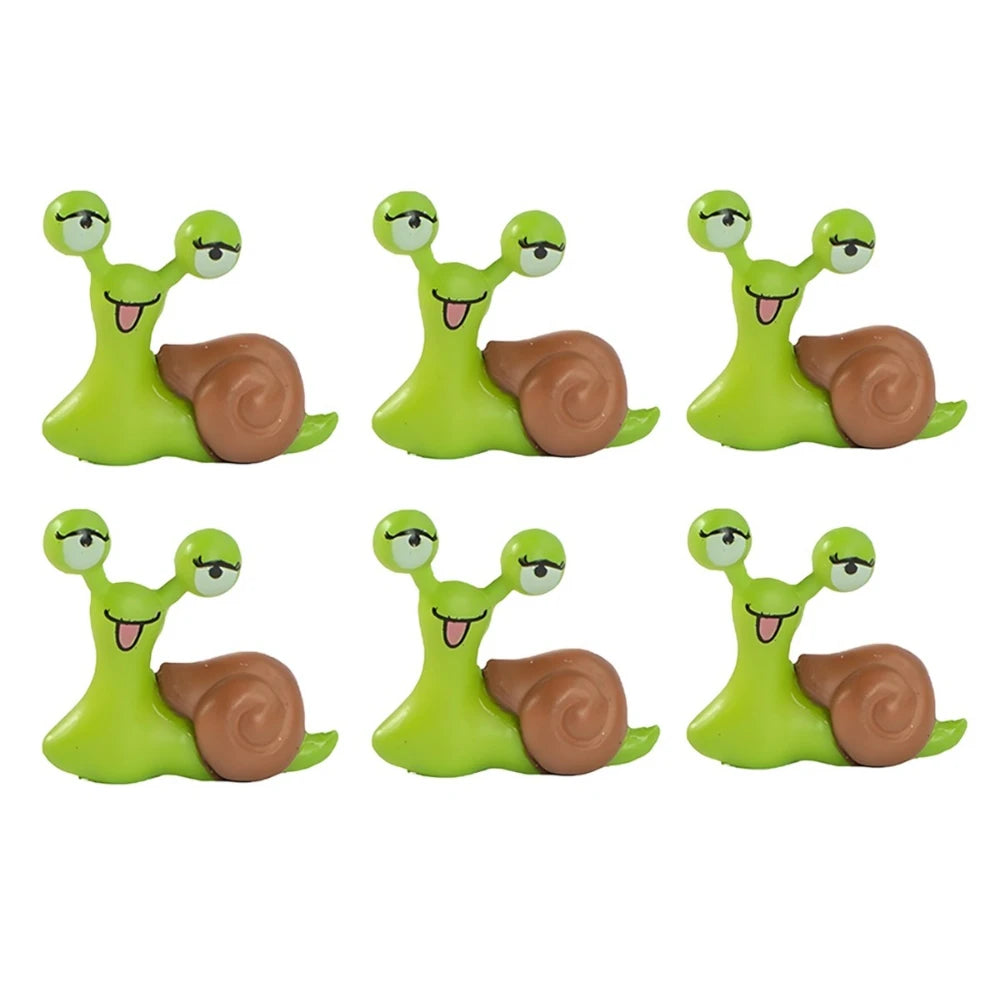 Miniature Resin Snail Figurines – Fairy Garden & Terrarium Decor