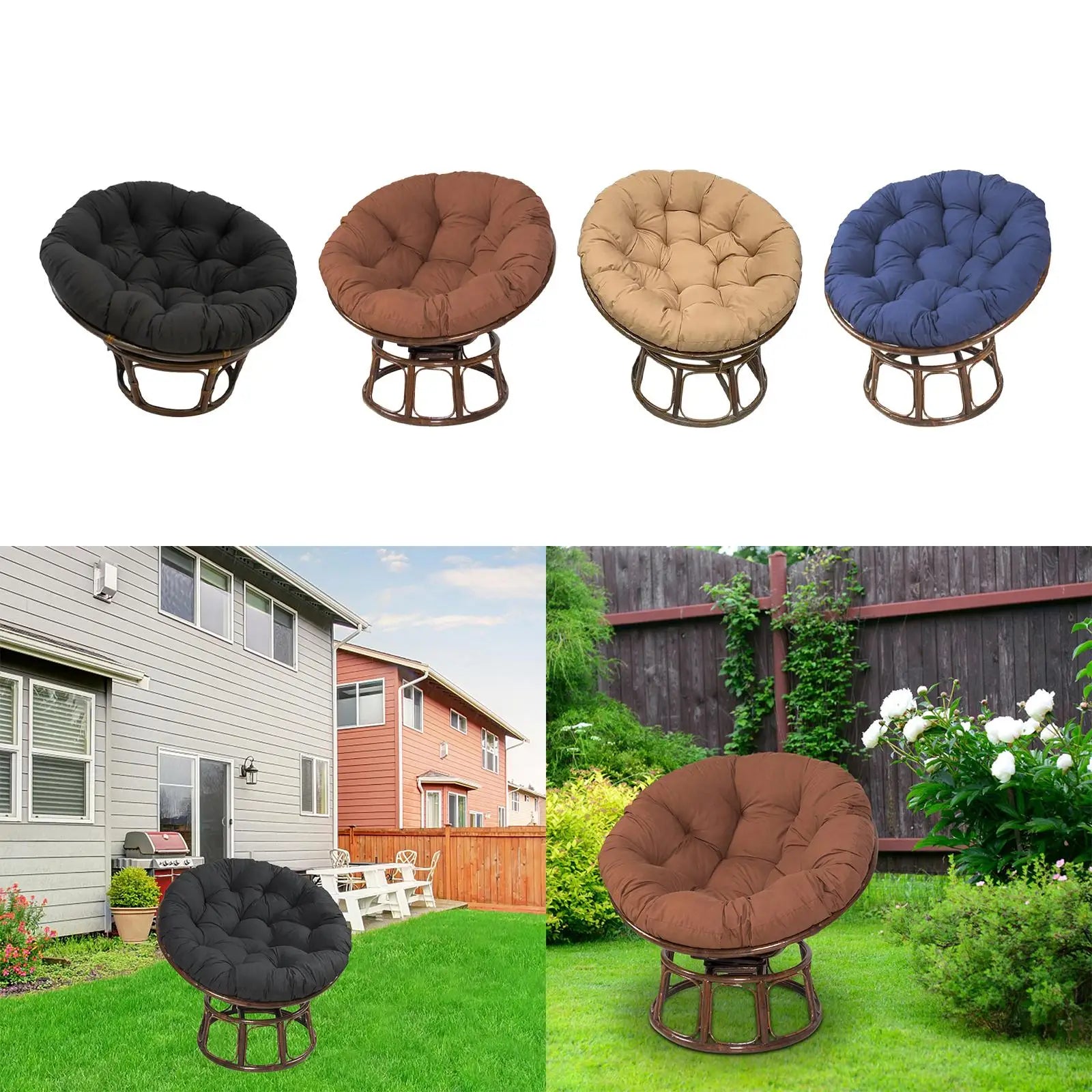 Seat Cushion Pillow Hammock Chair Pad Multipurpose Replacement Patio Chair Mat Hanging Basket Chair Cushion for Wicker Chair Zpaxo
