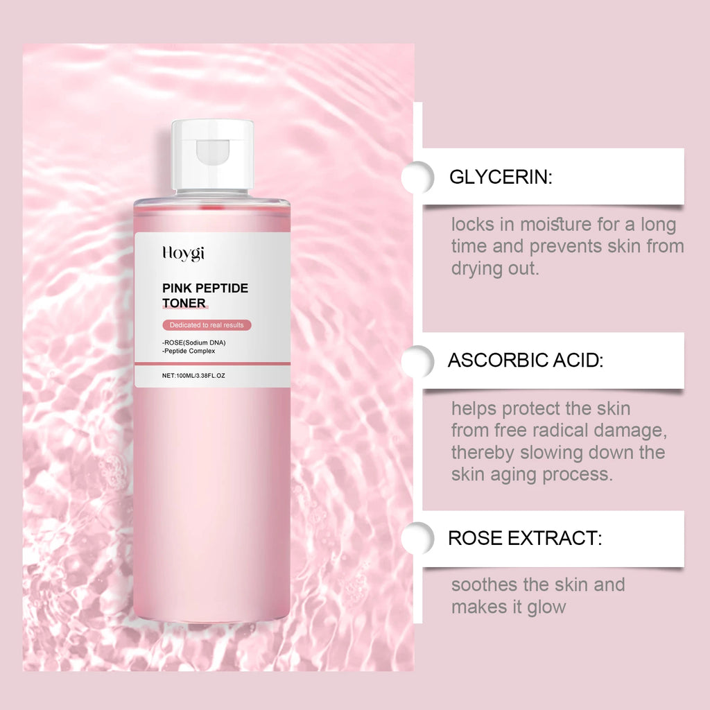 Hoygi Rose Peptide Toner – Hydrating, Brightening Facial Toner Facial Toner Zpaxo
