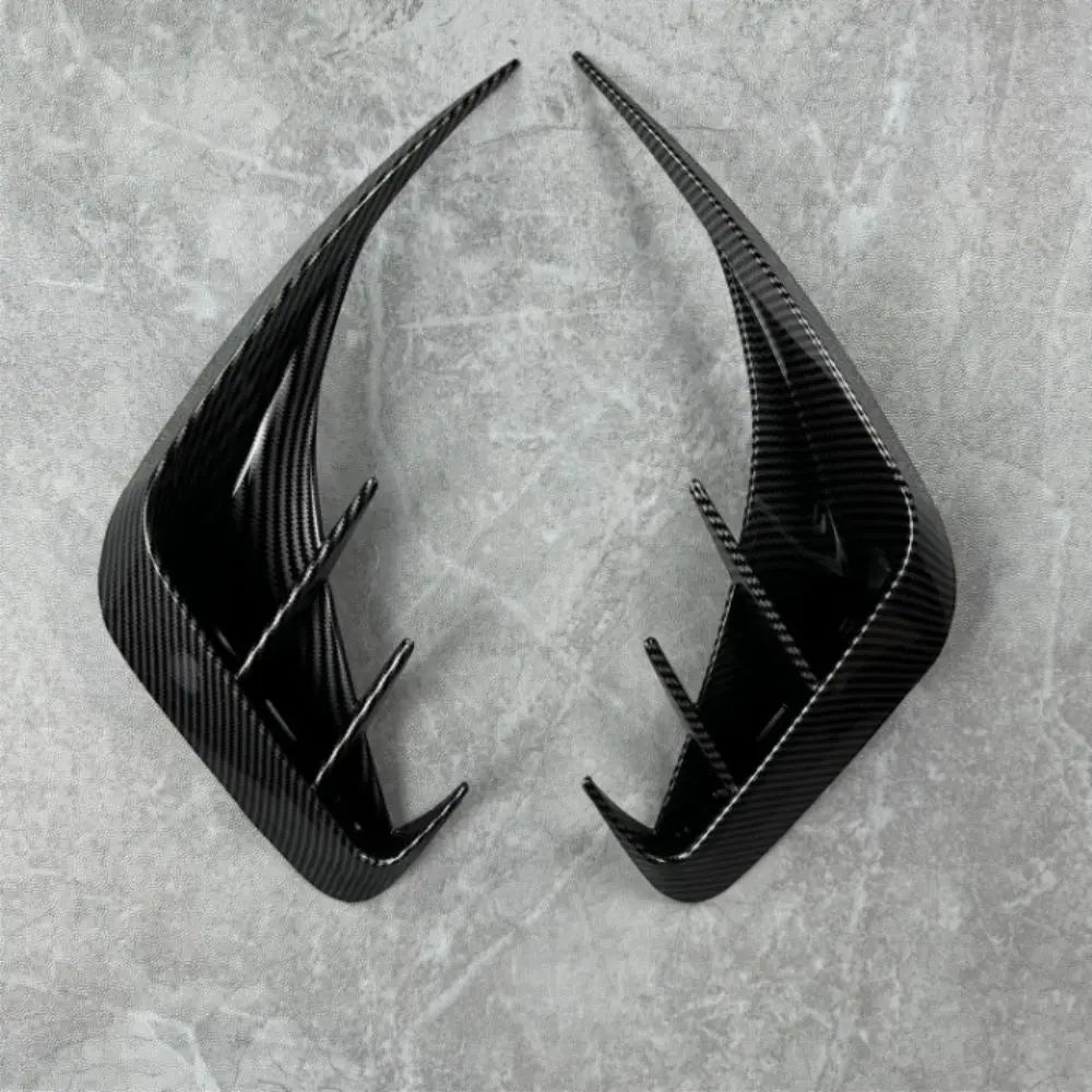 Accessories Gloss Black Rear Bumper Splitter Lower Grille Frame Fog Zpaxo