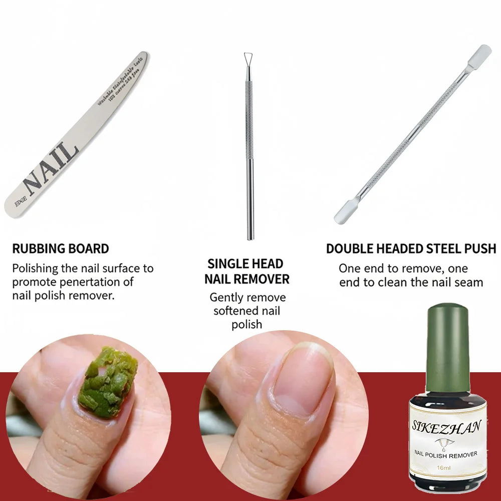 A Portable Home Nail Care Set with Gentle and Quick Removal of Nail Polish Remover and Tool That Does Not Harm The Nails Zpaxo