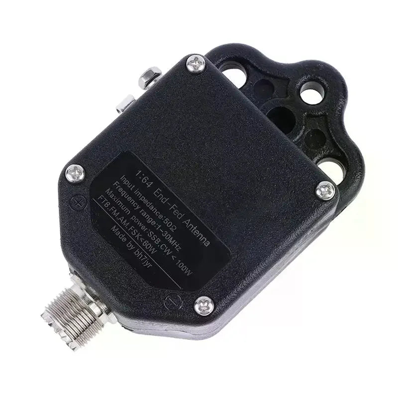 Black 1 64 Balun End Fed Antenna 4-Band 8-Band Portable HF 100W Power Zpaxo