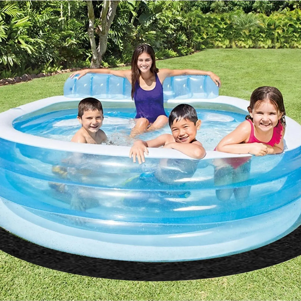 Round Pool Ground Pad Foldable Puncture-proof Protective Mat