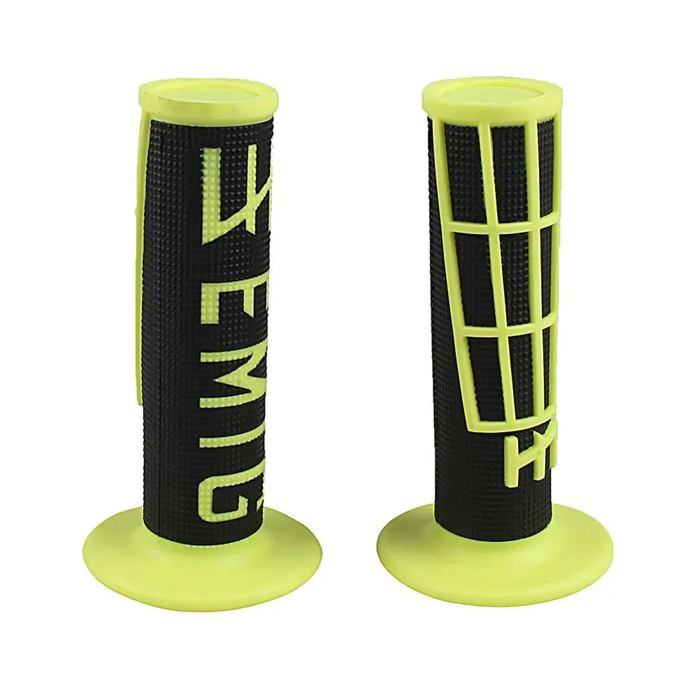 Universal 1 Pair Motorcycle Accessories Gel Brake Handle Grips Zpaxo black-yellow