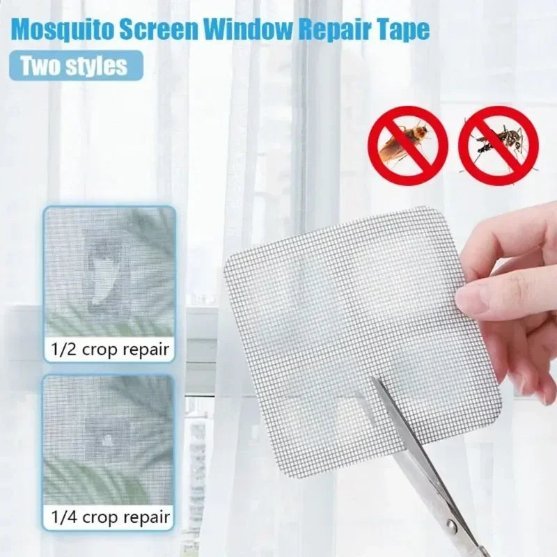 Durable Self Adhesive Screen Repair Tape, Window Mesh, Screen Repair Mesh, Tear Proof, Mosquito Net,repairingbroken Holes Zpaxo