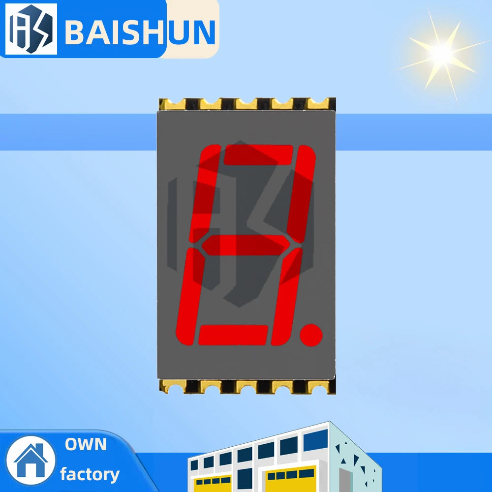 6 9x10x3mm SMD LED Display Red Cathode Pcb Zpaxo red 5pcs