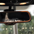 Trust in God Heart Car Mirror Sticker – Waterproof Decal