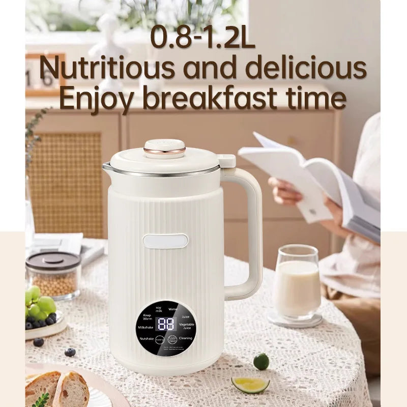 220V/110V Nut Milk Machine 1.2L Multifunctional Electric Soy bean Milk machine Food Blender Ice Crusher Fruit Juice maker Zpaxo