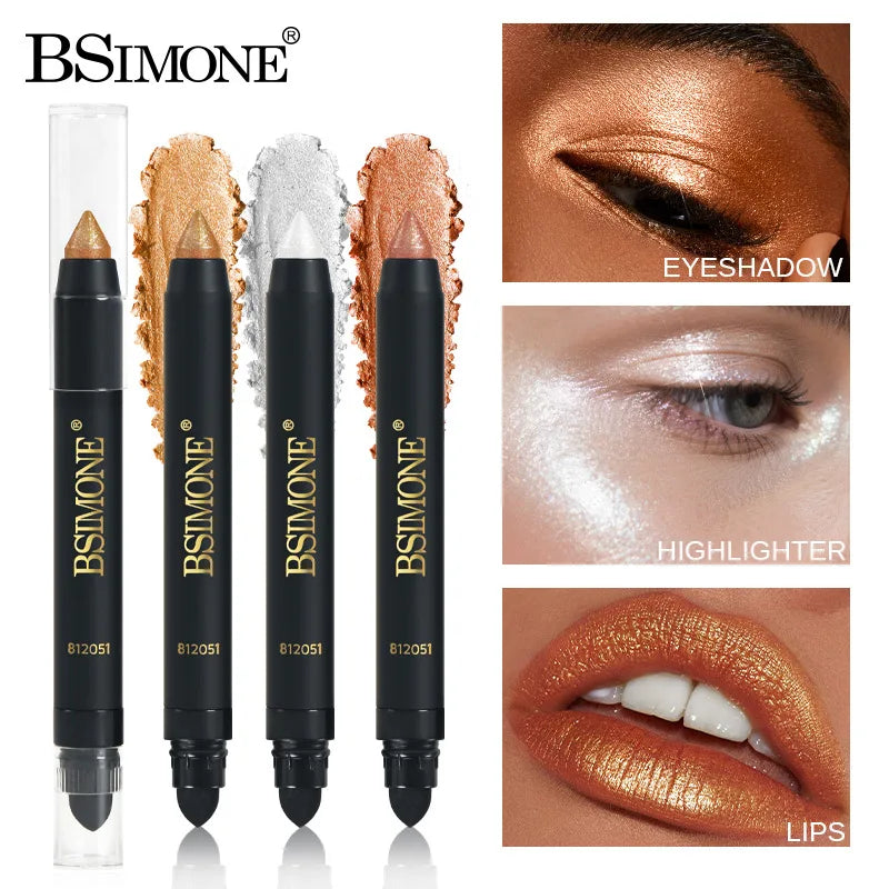 8 Colors Pearlescent Eyeliner Eyeshadow Stick Glitter Waterproof