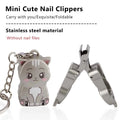 1pcs Exquisite Cat Nail Clippers Keychain Cute Foldable Nail Cutter Portable Stainless Steel Nail Clippers Manicure Trimmer Zpaxo 01