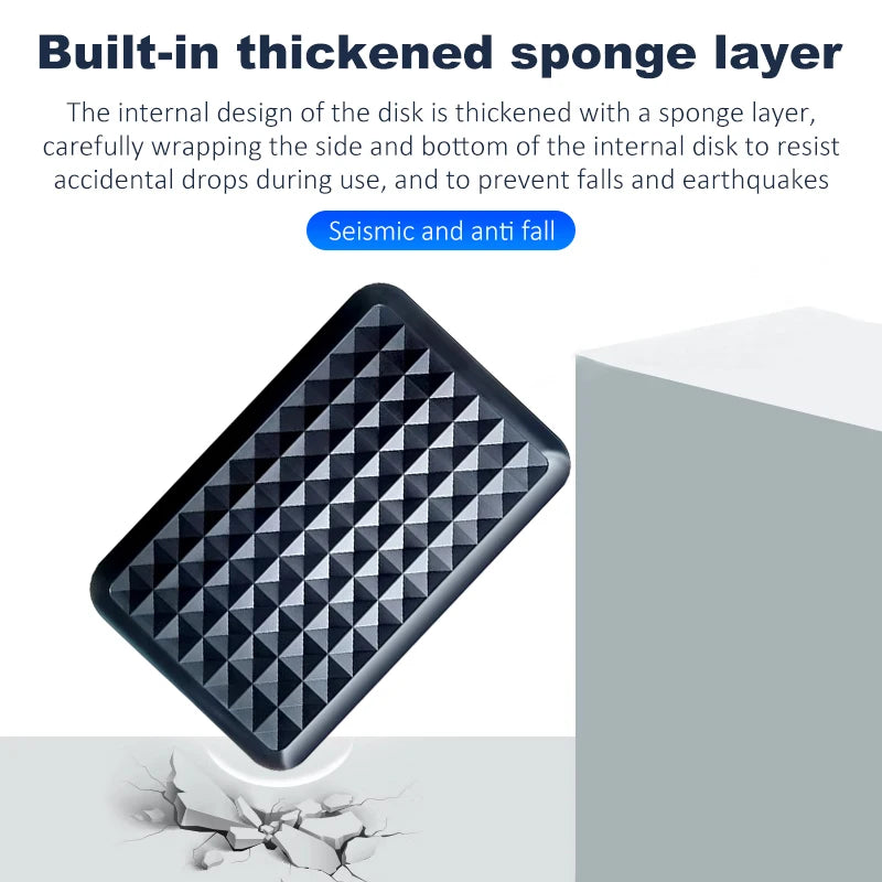 2.5 Inch HDD SSD Case SATA to USB 3.0 4TB External Hard Drive Housing Compatible UASP SATA III Laptop Zpaxo