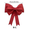 Big Bow Pink Red for or Wedding Arch Bridal Shower Party Birthday Christmas Decoration Door Home Decor Bow Knot Zpaxo Red 75cm as picture show