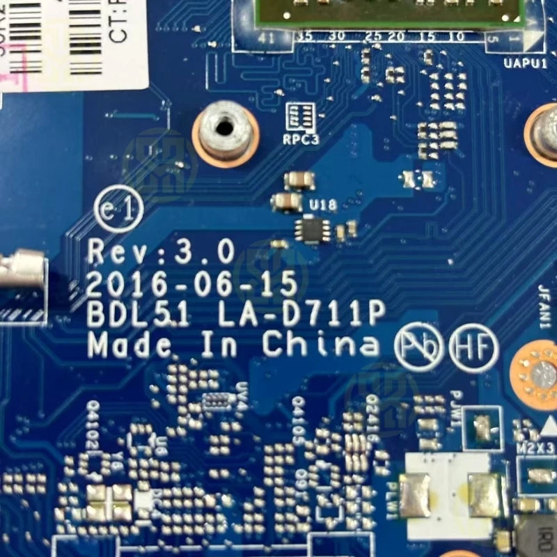 854968-001 854968-501 854968-601 HP 15-BA 15-AF Laptop Motherboard