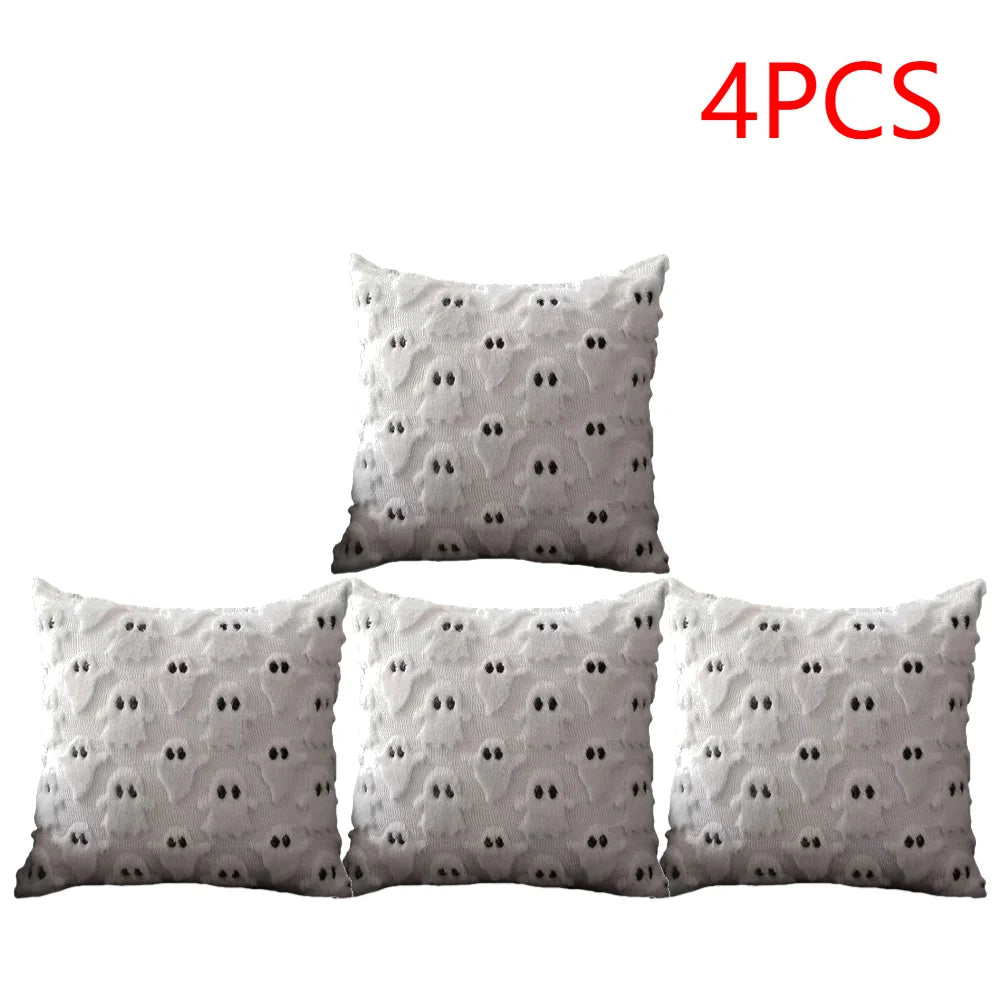 Halloween Ghost Pumpkin Pillowcase Washable Soft Pillow Case Plush