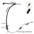 LED Eye-Caring Computer Monito Desk Lamp 10 Level Dimming 3 Color Mode Flexible LED Architect Table Light Reading Lamp for Home Zpaxo 2-Head Black