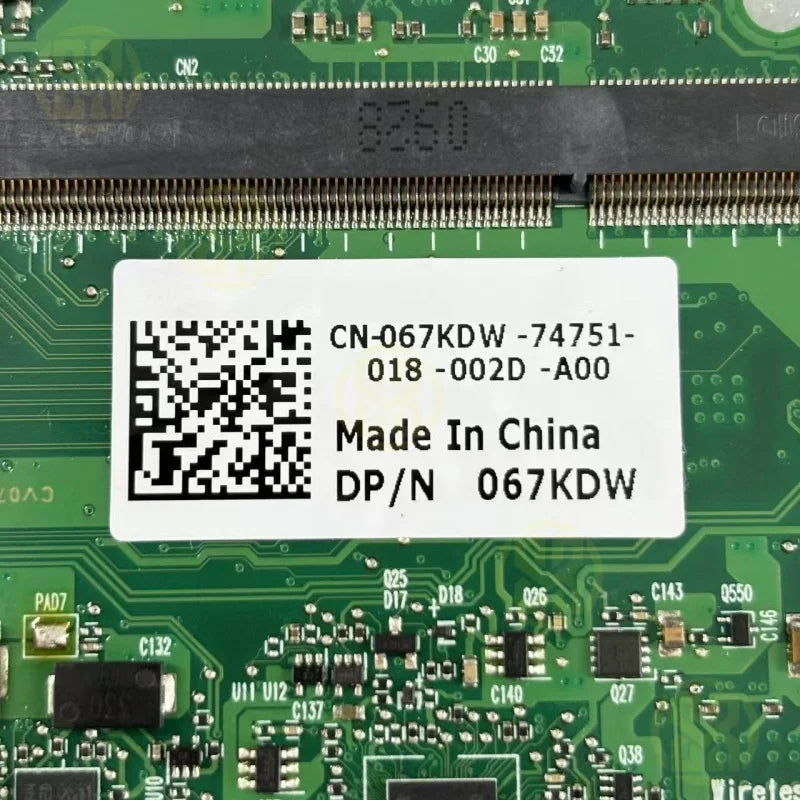 Dell LATITUDE 13 LAPTOP MOTHERBOARD U7300 1 3GHZ 67KDW 067KDW TESTED