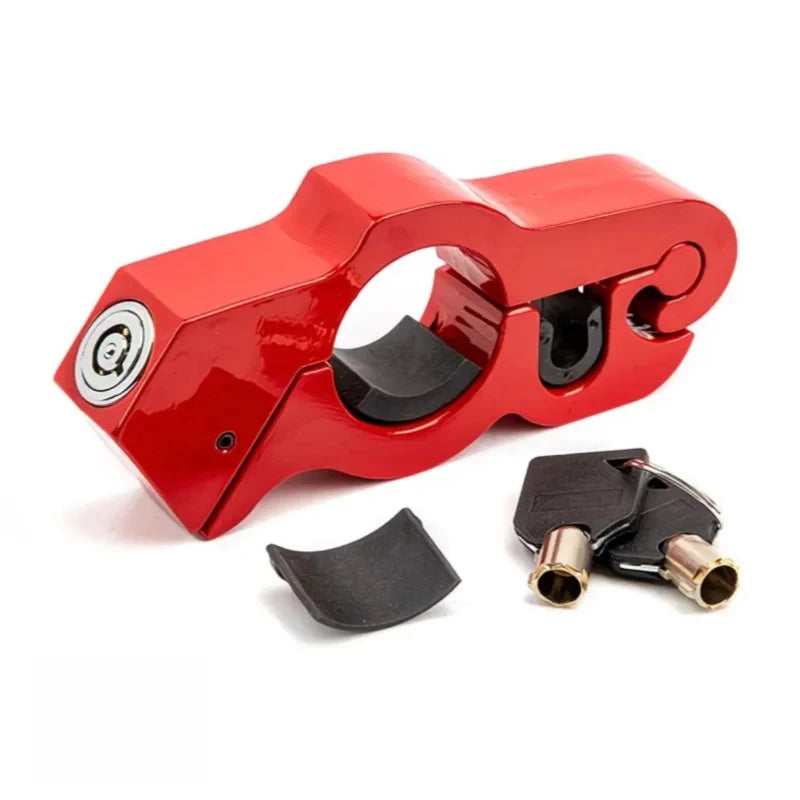 Motorcycle Bicycle Handlebar Lock Heavy Duty Steel Anti-theft ATV