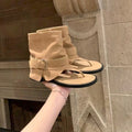 Fashion Open Clip Toe Ankle Boots Sandals Women Short Booties