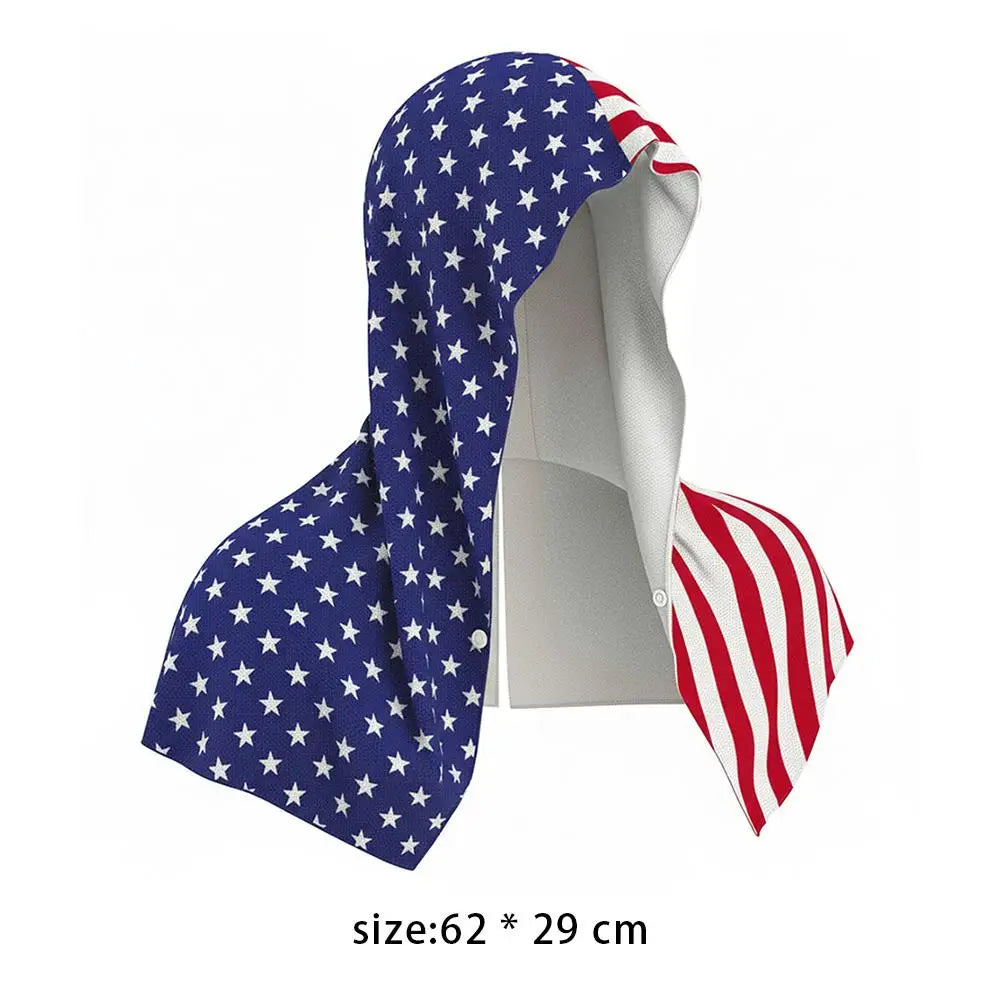 Country Quick Dry Shawl Sports Coldproof Hooded Headband Camping Gym Wipe Sweating Cooling Towel Sunscreen Quick Dry Head Cover Zpaxo