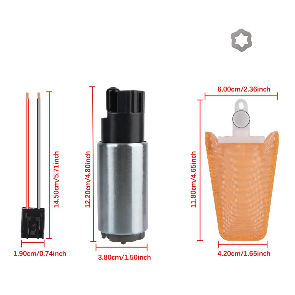 For Kia Suzuki Dodge Ford Honda Acura chevrolte Petrol pump 12V Electric Fuel Pump Mitsubishi Mazda Nissan toyota 125Lph Zpaxo