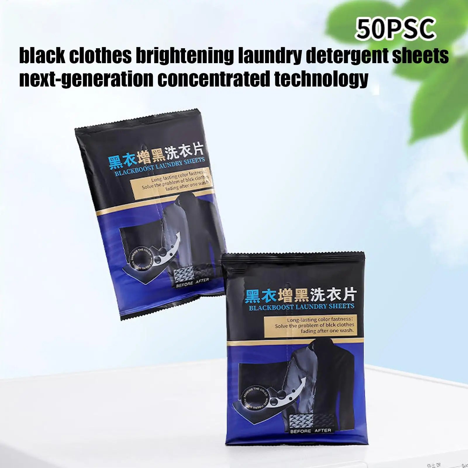 50 Black Clothes Dye Catcher Sheets Long Lasting Portable Laundry
