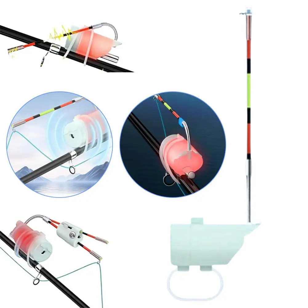 1/2pcs Float Fishing Alarm with Buzzer & LED Light Sensitive Fish Bite Alert for Fishing Rod, Auto-Adjust Anti-False Alarm Fish Zpaxo 2pcs