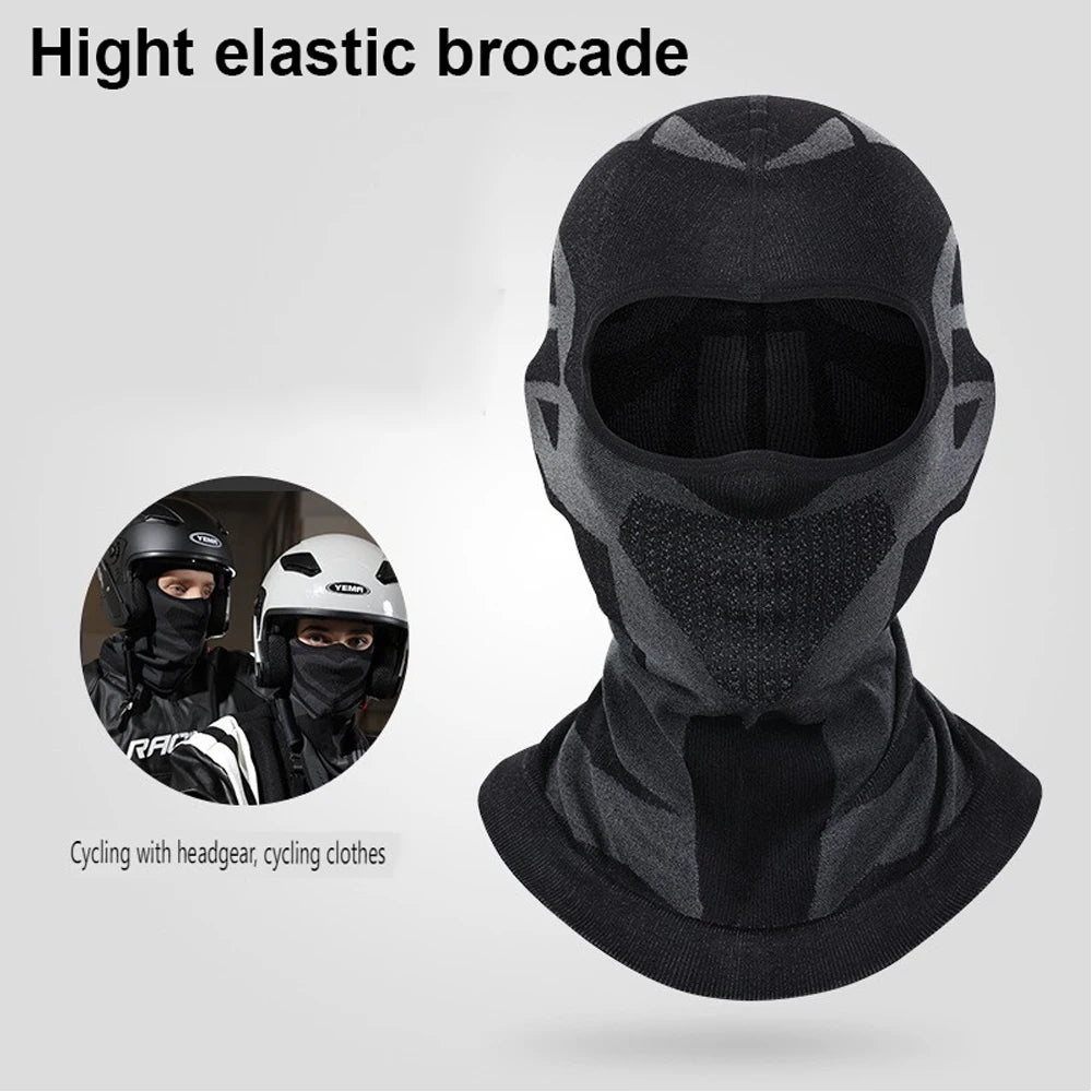 Sports Winter Thermal Cycling Face Mask Balaclava Head Cover Ski Bicycle Motocycle Windproof Soft Warm MTB Bike Hat Headwear Zpaxo