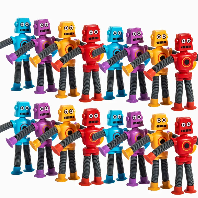 4 Suction Cup Telescopic Giraffe Robot Toys Stress-relieving Fun Zpaxo 16pcs robot