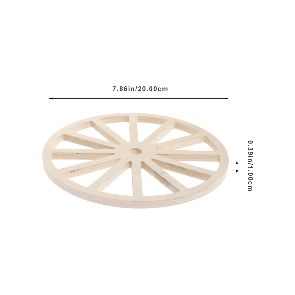 Vintage Wooden Wagon Wheel Wall Decor Rustic Unfinished Blank Art Zpaxo