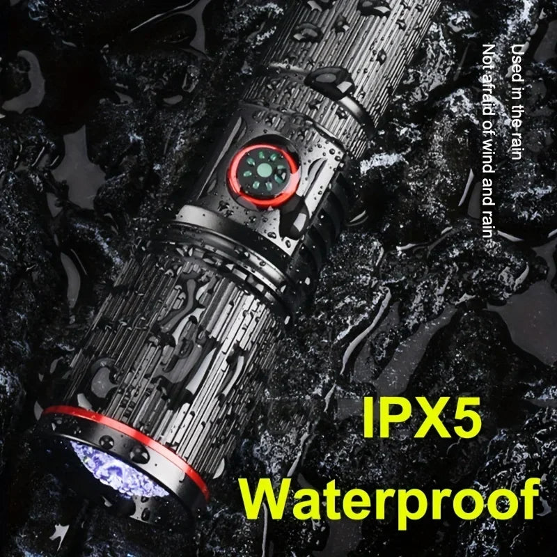 POCKETMAN 8000LM Tactical Zoomable LED Flashlight – 6 Modes Tactical LED Flashlight Zpaxo