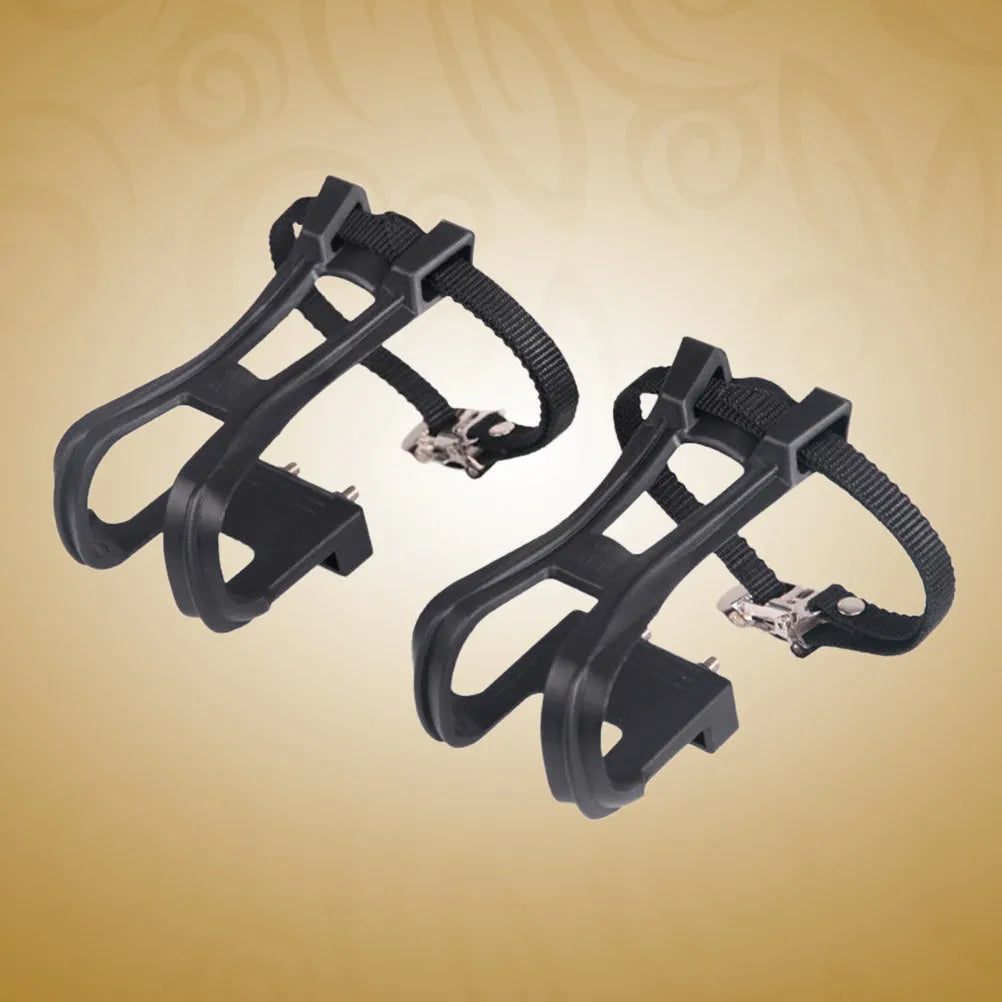 1Pair Dog Muzzle Cover Nylon Mountain Bike Pedal Toe Clip Strap Belts