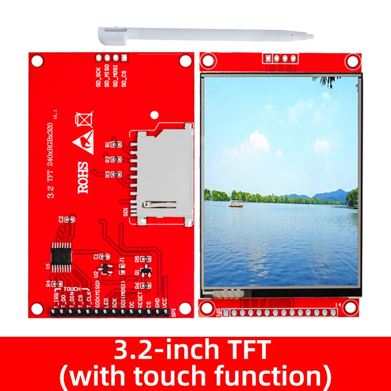 3.2-Inch TFT LCD Touch Screen Module (ST7789): 240×320 Resolution – For Arduino for UNO/MEGA2560 (With/Without Touch) Zpaxo ST7789 with Touch