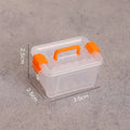▶5/10Pcs Dollhouse Mini Storage Box Clear Toolbox Model Dollhouse Home Home Decoration Dolls House Micro Scene Decor Props Zpaxo 5Pcs Orange