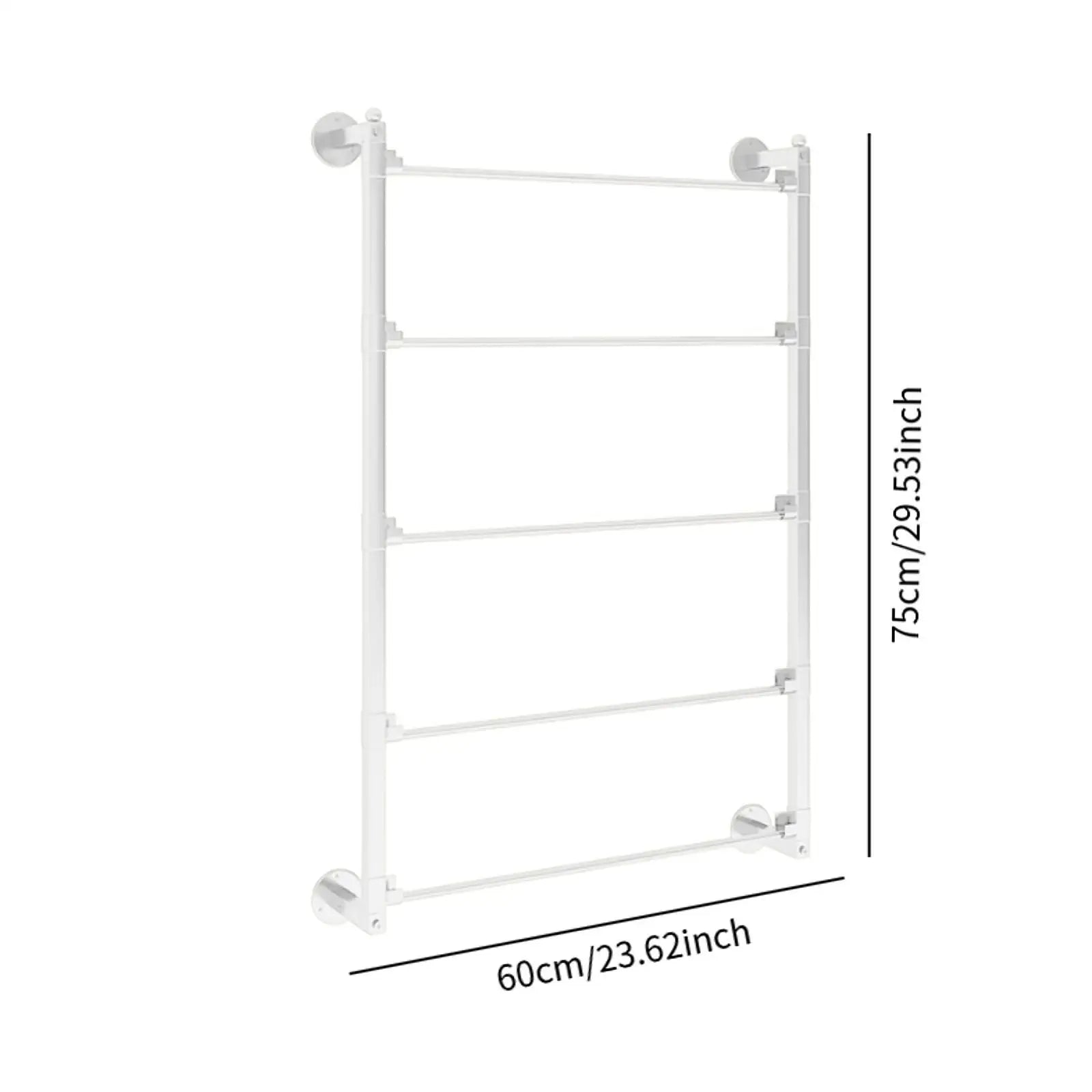 Ribbon Organizer Wall Mount Display Rack Metal Necktie Holder Scarf Rack for Craft Room Wrapping Paper Vinyl Rolls Retail Stores Zpaxo