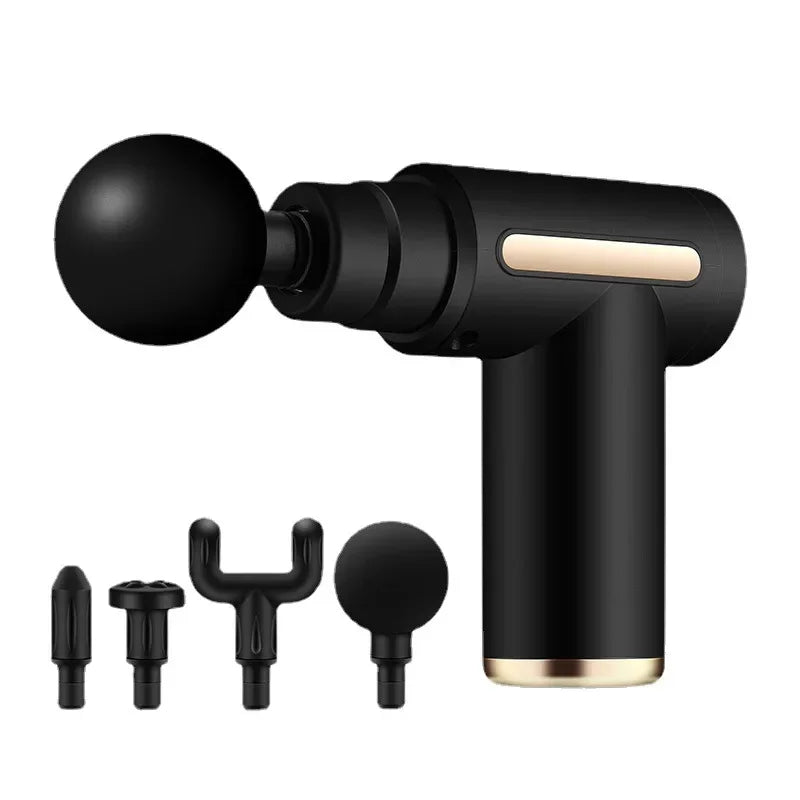 2024 Portable Fascia Gun Body Back Neck Leg Electric Frequency Impact Zpaxo black