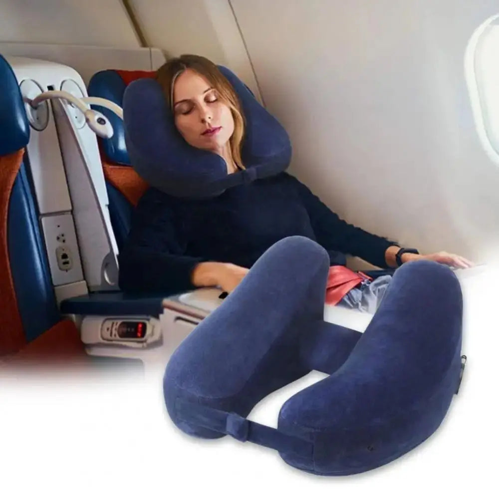 Soft Velour Cover Inflatable Neck Pillow Storage Bag High-quality Zpaxo