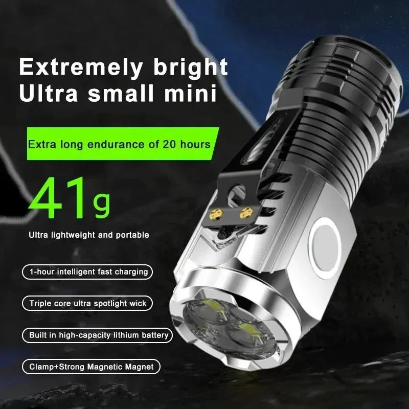 ESMARTER Mini LED Flashlight – USB Rechargeable, 1000 Lumen LED Flashlight Zpaxo
