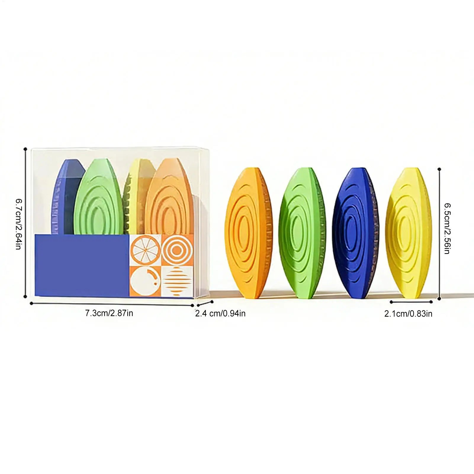 Worry Stones 4-Piece Textured Calming Toys Textured Fidgets Sensory Toys For Boys Girls Women Students Home Office Classroom Zpaxo