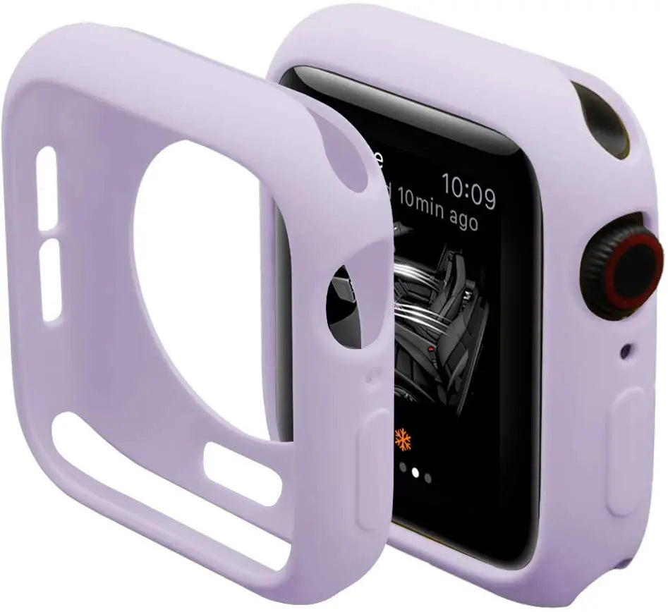 Silicone Case For Apple Watch 9 8 7 6 5 4 se 45mm 41mm 44mm 40mm 42mm 38mm Protection Shell Cover for iWatch Series Ultra 2 49mm Zpaxo